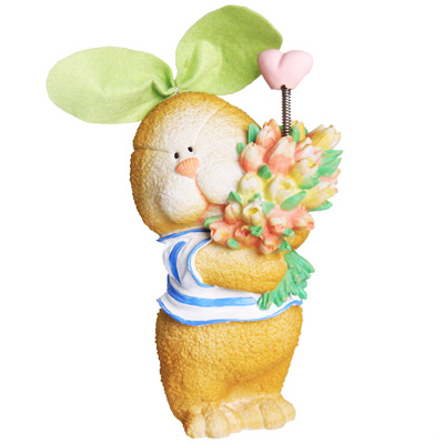 Декоративная фигурка "Зайчонок с тюльпанами" см Артикул: LD3093 Изготовитель: Китай инфо 13790i.