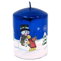Глянцевая свеча "Снеговик" Цвет: синий см Изготовитель: Китай Артикул: 2009-320 инфо 52j.