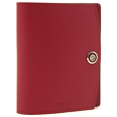 Обложка для паспорта "Protege" коллекция "Defile", цвет: бордовый 13,5 см х 4 см инфо 217j.
