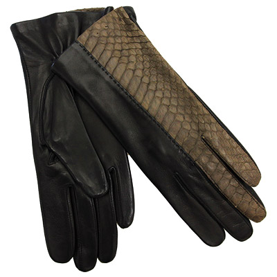 Перчатки женские "Dali Exclusive", цвет: черный, коричневый, размер 7 шелк Производитель: Венгрия Артикул: R83-MATESSE/BR инфо 232j.