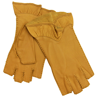 Перчатки женские "Dali Exclusive", с укороченными пальцами, цвет: бежевый, размер 7 ягненка Производитель: Венгрия Артикул: 0 6-GE/OLD инфо 237j.