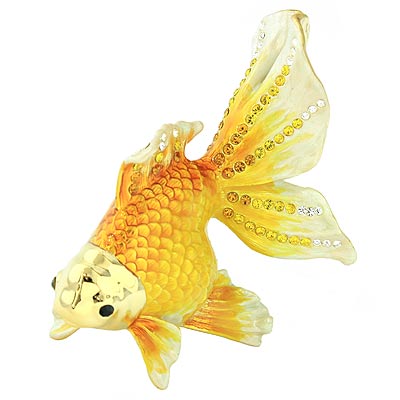 Шкатулка со стразами "Золотая рыбка" см Изготовитель: Италия Артикул: 64125 инфо 1493k.