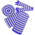 Зимний комплект Шарф, берет, перчатки Цвет: серо-синий Венера 2009 г ; Упаковка: пакет инфо 10118b.