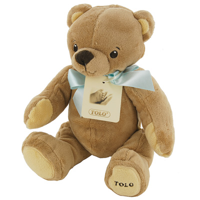 Мягкая игрушка "Медвежонок Тедди с голубым бантиком" жизнь ребенка ярче и интереснее инфо 3731e.