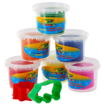 Набор пластилина с формочками "Crayola" в пластиковых баночках, 4 формы инфо 4281e.