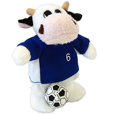 Бык "Футболист в синей форме" Мягкая игрушка, 14 см текстиль Артикул: 0912 Производитель: Китай инфо 462i.
